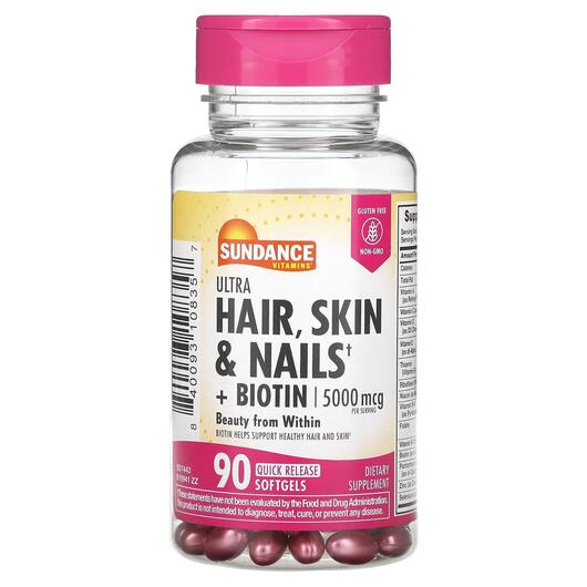 Основне фото товара Vitamins Ultra Hair Skin & Nails +, Шкіра нігті волосся, 90 к