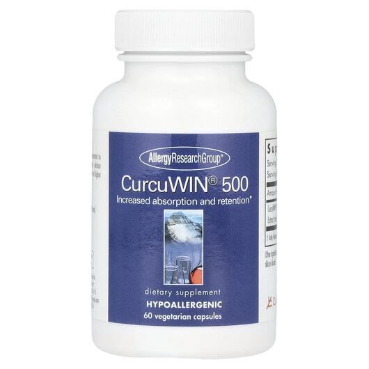 Основне фото товара Allergy Research Group, CurcuWin 500, Куркумін 500 мг, 60 капсул