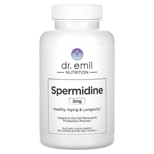 Основне фото товара Dr. Emil Nutrition, Spermidine 2.5 mg, Спермідин, 60 капсул