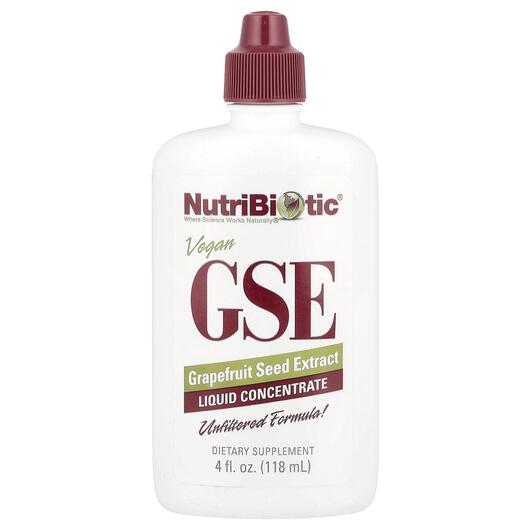 Основне фото товара NutriBiotic, GSE, Екстракт насіння грейпфрута, 118 мл