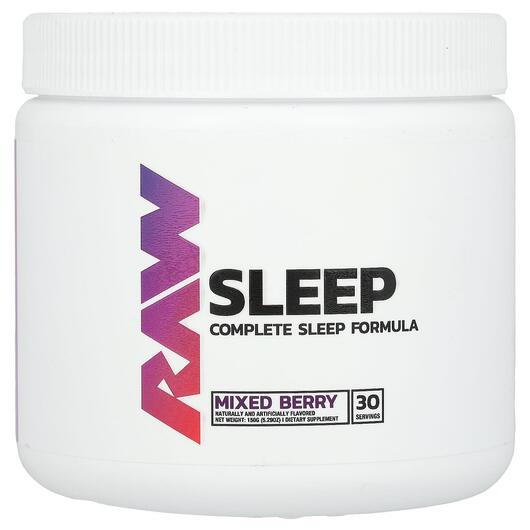 Основне фото товара Raw Nutrition, Sleep Mixed Berry, Підтримка сну, 150 г
