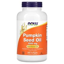 Гарбузова олія 1000 мг Pumpkin Seed Oil 1000 mg NOW