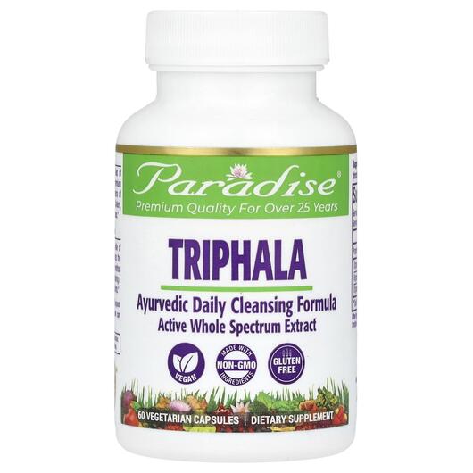 Основне фото товара Paradise Herbs, Triphala, Трифала, 60 Vegetarian Capsule