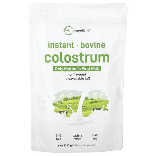 Основне фото товара Instant Bovine Colostrum Unflavored, Колострум, 227 г
