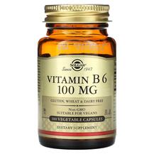 Vitamin B6 100 mg Витамин B6 Пиридоксин Solgar