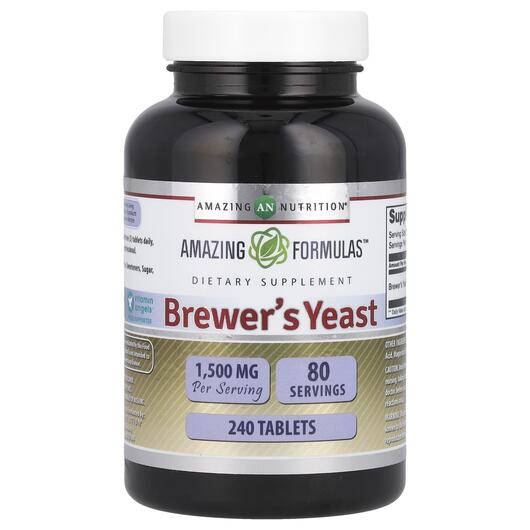 Основне фото товара Brewer's Yeast 250 mg, Пивні дріжджі, 240 таблеток