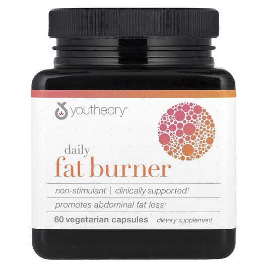 Основне фото товара Youtheory, Daily Fat Burner, Жироспалювач, 60 капсул