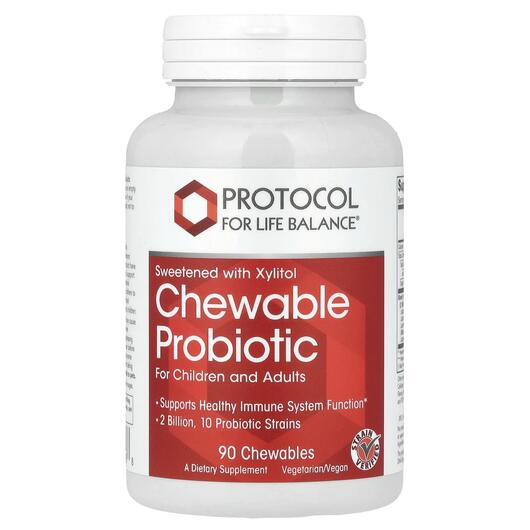 Основне фото товара Chewable Probiotic, Пробіотики, 90 таблеток