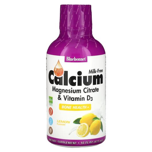 Основне фото товара Liquid Calcium Magnesium, Кальцій Магній Вітамін D3, 472 мл