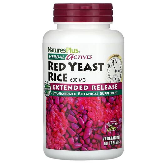 Основне фото товара Herbal Actives Red Yeast Rice, Червоний дріжджовий рис, 60 таблет