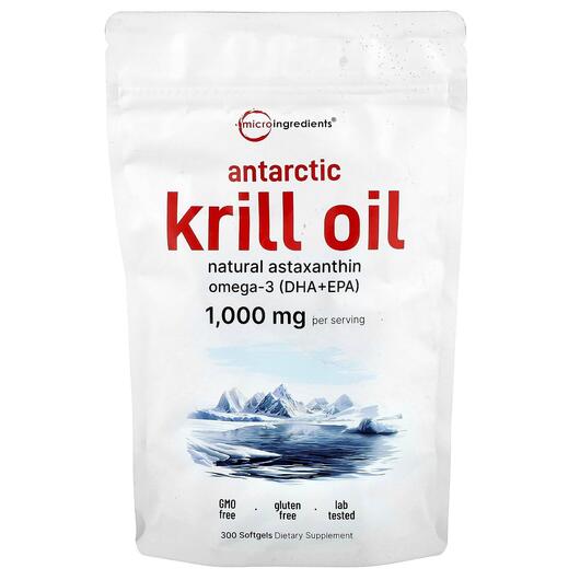Основне фото товара Krill Oil, Олія Антарктичного Кріля, 300 капсул