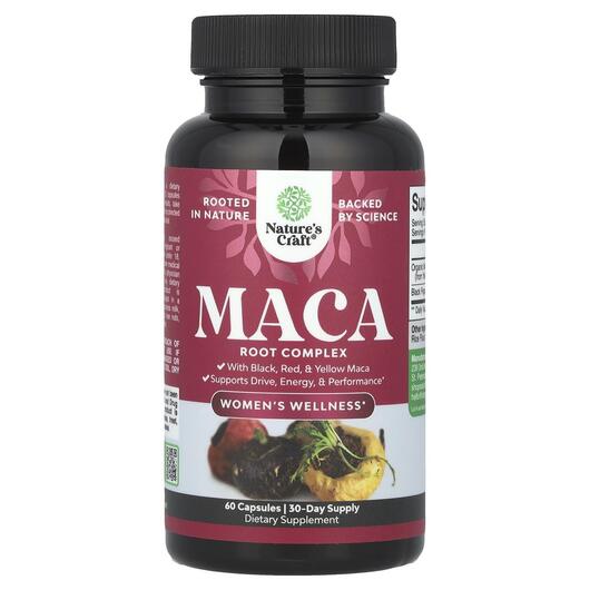 Основне фото товара Women's Wellness Maca Root Complex, Мака, 60 капсул