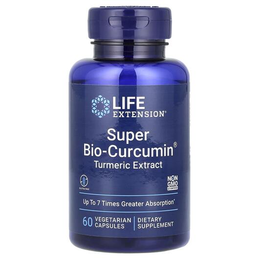 Основне фото товара Super Bio-Curcumin 400 mg, Супер Біо-Куркумин 400 мг, 60 капсул