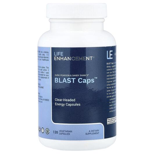 Основне фото товара Life Enhancement, Blast Caps, Підтримка мозку, 120 капсул