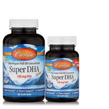 Super DHA Gems 500 mg ДГК Carlson 60 + 20 капсул