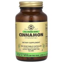 Екстракт кориці Full Potency Herbs Cinnamon Solgar