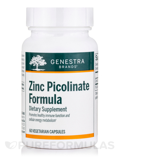 Основне фото товара Genestra, Zinc Picolinate Formula, Цинк Піколінат, 60 капсул