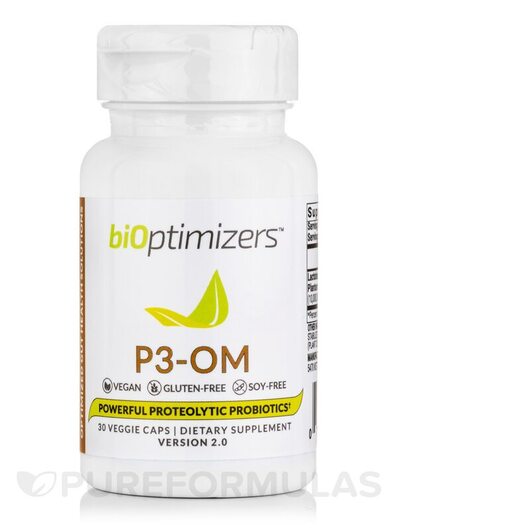 Основне фото товара BiOptimizers, P3-OM, Пробіотики, 30 капсул