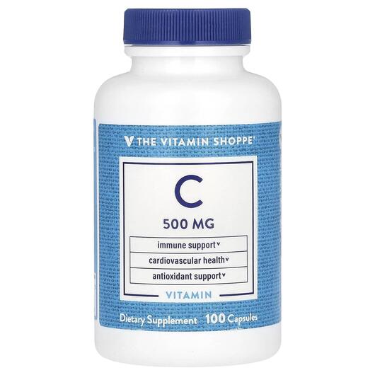 Основное фото товара TheVitaminShoppe, Витамин C, Vitamin C 500 mg, 100 капсул