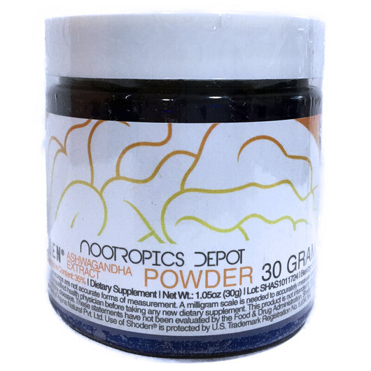 Основне фото товара Nootropics Depot, Ashwagandha Extract Powder, Ашваганда, 30 г