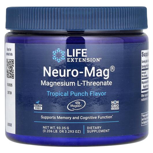 Основне фото товара Neuro-Mag Magnesium L-Threonate, Магній L-Треонат, 93.35 г