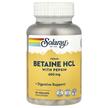 Фото товару Solaray, Betaine HCL with Pepsin, Бетаїн Гідрохлорид, 90 капсул
