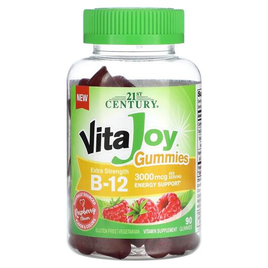 Основне фото товара VitaJoy Gummies B-12 Extra Strength, Вітамін B12 Кобаламін, 90 та