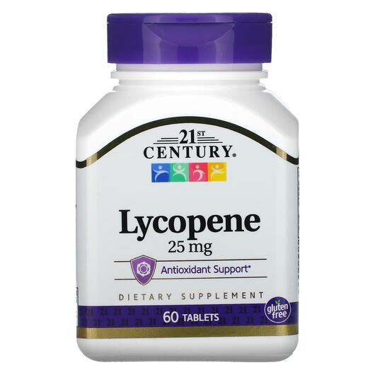 Основне фото товара 21st Century, Lycopene 25 mg, Лікопен 25 мг, 60 таблеток