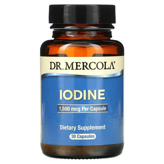 Основне фото товара Dr. Mercola, Iodine 1.5 mg 30, Йод, 30 капсул