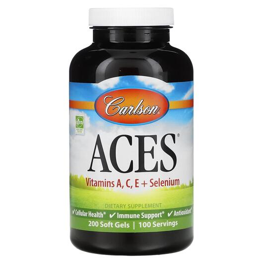 Основне фото товара ACES Vitamins A C E + Selenium, Вітамін А Ретінол, 200 капсул