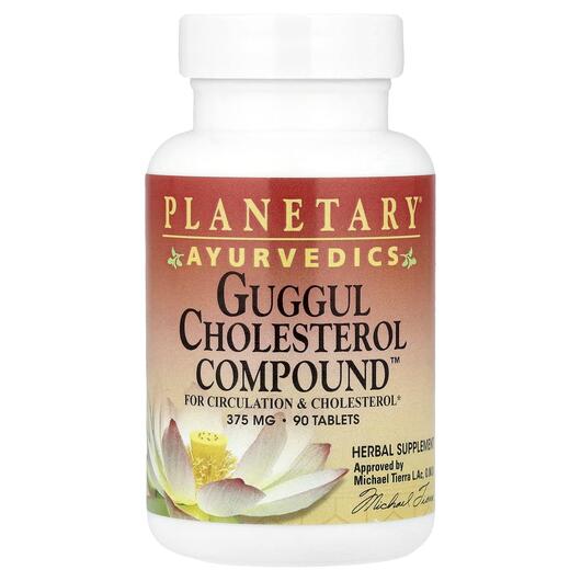 Основне фото товара Guggul Cholesterol Compound 375 mg, Гуггул, 90 таблеток