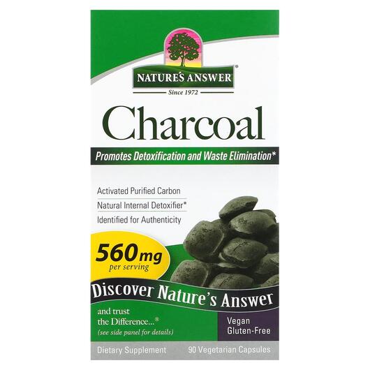 Основне фото товара Charcoal Activated Purified Carbon 560, Активоване вугілля, 90 ка