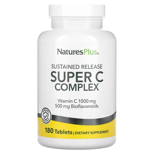 Основне фото товара Super C Complex Vitamin C 1000 mg with 500, Вітамін C, 180 таблет