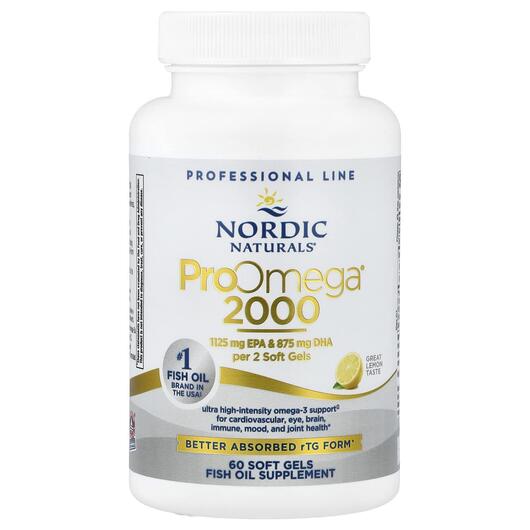 Основне фото товара Nordic Naturals, ProOmega 2000, Омега 3, 60 капсул