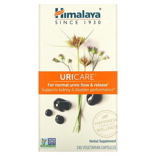 Основне фото товара Himalaya, UriCare, Підтримка рівня сечової кислоти, 240 капсул