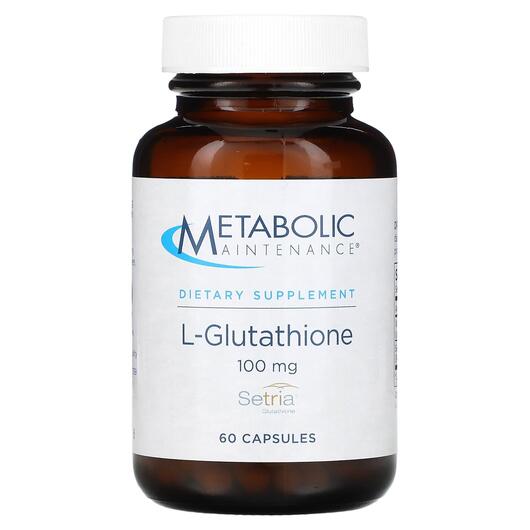 Основне фото товара L-Glutathione 100 mg, L-Глутатіон, 60 капсул