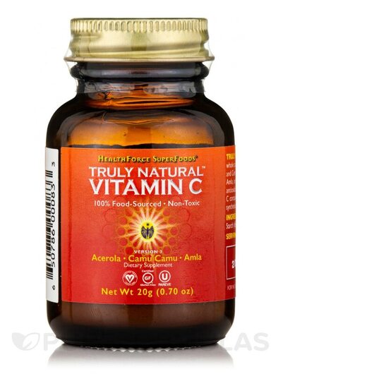 Основне фото товара Truly Natural Vitamin C Powder, Вітамін C, 20 г