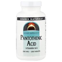 Pantothenic Acid 250 mg 250 Пантотеновая кислота