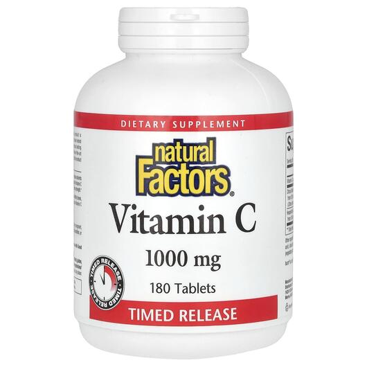 Основне фото товара Vitamin C Time Release 1000 mg, Вітамін C, 180 таблеток