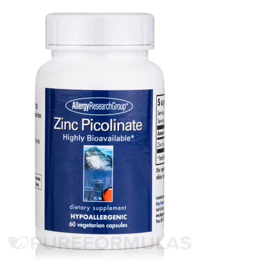 Основне фото товара Zinc Picolinate 25 mg, Пиколинат цинку 25 мг, 60 капсул