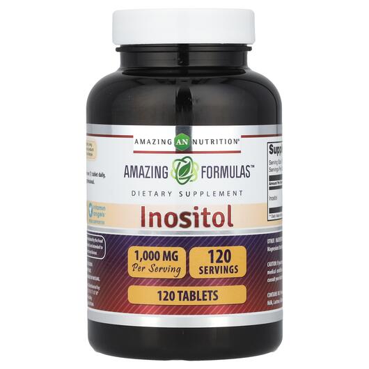 Основне фото товара Inositol 1000 mg, Вітамін B8 Інозитол, 120 таблеток