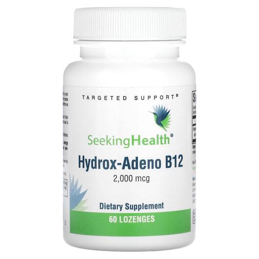 Основне фото товара Hydrox-Adeno B12 2000 mcg, Вітамін B12 Кобаламін, 60 таблеток