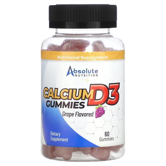 Основне фото товара Calcium D3 Gummies Grape, Кальцій, 60 таблеток