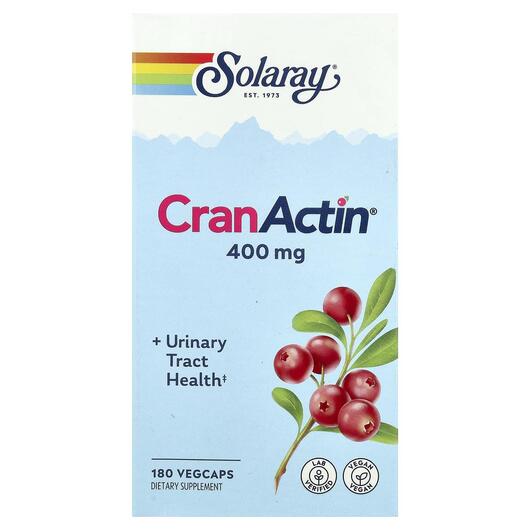 Основне фото товара CranActin Urinary Tract Health, Підтримка сечового міхура, 180 ка