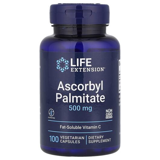 Основне фото товара Ascorbyl Palmitate 500 mg, Аскорбілпальмітат 500 мг, 100 капсул
