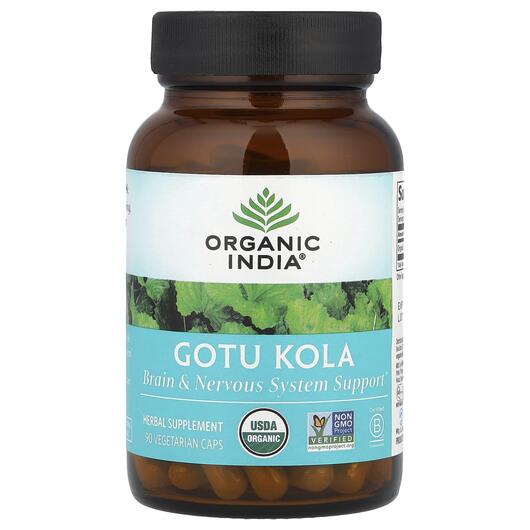 Основне фото товара Gotu Kola Brain & Nervous System Support, Підтримка мозку, 90