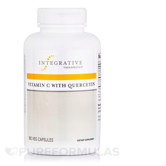 Основне фото товара Vitamin C with Quercetin, Вітамін C, 180 капсул