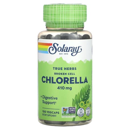Основне фото товара True Herbs Broken Cell Chlorella 410 mg, Хлорела, 100 Vegcaps