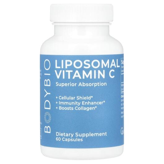 Основне фото товара BodyBio, Liposomal Vitamin C, Ліпосомальний вітамін D3, 60 капсул