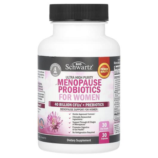 Основне фото товара Ultra High Purity Menopause Probiotics, Пробіотики для жінок, 30 